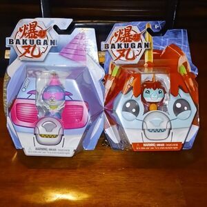New lot of 2 bakugan cubbo figures